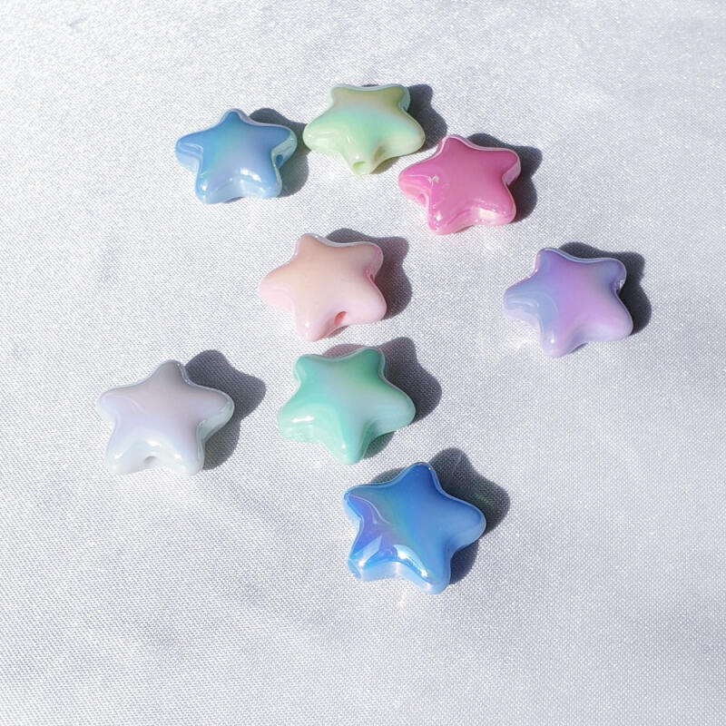 Acrylic Aurora Star Piercing Bead Accessory Supplies