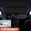 LYRH4 Pro Renault Clio 2 3 4 5 2015-2021 2022 2023 Kryt sluneční clony na čelní sklo auta Sluneční clona na přední okno Clona Příslušenství do interiéru auta