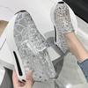 Fashion Spring Autumn Luxury Crystal Sneakers Women Breathable Mesh Sports Shoes for Woman Retro Low Top Platform Vulcanize Shoes Lady