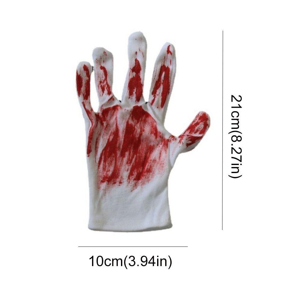 Ghost Blood Mittens Dress Up Cosplay Props Terrifying Blood Stain Masks  Prank