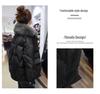 Plus Size Women's Winter Coat with Fur Collar - Shiny, Loose Down Cotton Fashion Jacket
