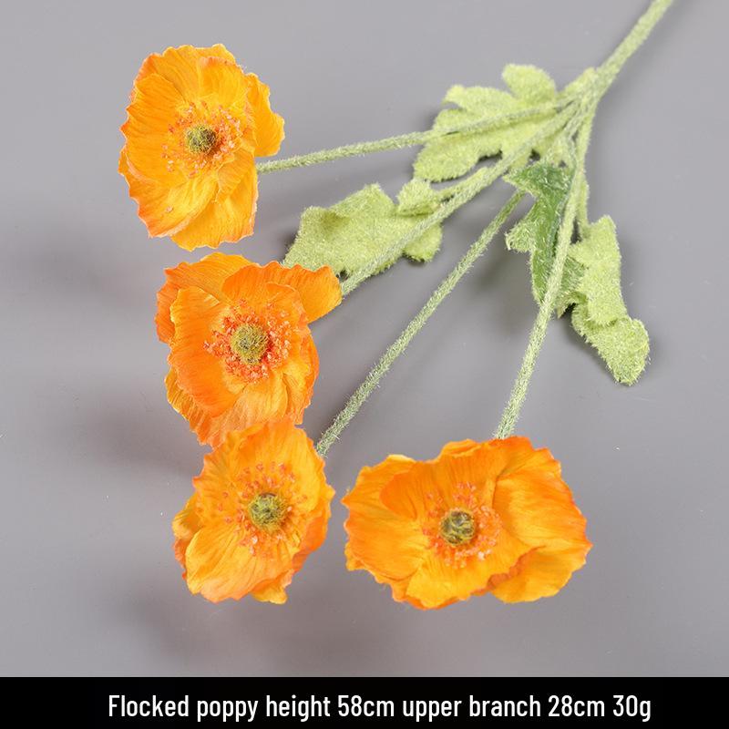 Wedding Aisle Decor: Orange Artificial Hydrangea Bouquet