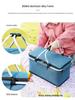 Compact Folding Insulated Picnic Basket - Large Capacity, Portable Cooler & Fruit Carrier