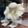 Lace Bow Big Brim Beach Straw Hat Women's Spring and Summer New Seaside Sunshade Sun Hat Tide