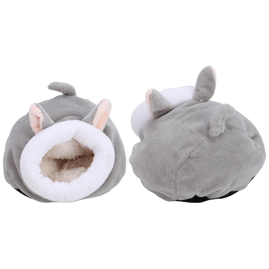 Mini Cute Cotton Warm Pet Hamster Sleeping Nest Small Animal Squirrel House Cage Toy (Gray)