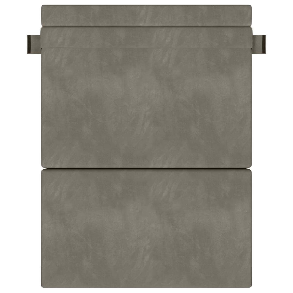 Folding Sofa Bed Light Grey 152 x 86.5 x 60 cm Fabric