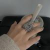 Fashion Heavy Industry Fireworks Tassel Shape Open Ring Niche Style Classy Easiest for Match Index Finger Ring Exaggerated and Personalized Ring Tide