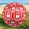 Football Team F.C Print Size 5 Soccer Ball, PU Wear Resistant Football for Match Training and Daily Practice, Birthday Gift for Soccer Fans