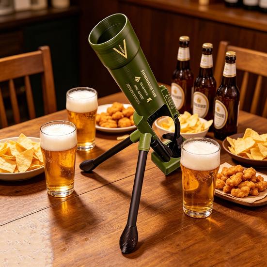 Flaschenöffner Mörserförmig Taktischer Bierflaschenöffner Robust 64mm Kapselheber Militärstil Bar-Gadget Dekoratives Geschenk für Männer