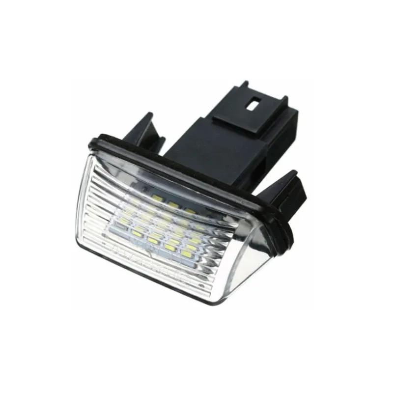 2PCS For Peugeot 206 207 307 308 407 5008 Partner Citroen C3 C4 C5 Xsara Picasso LED Number License Plate Lamp Light