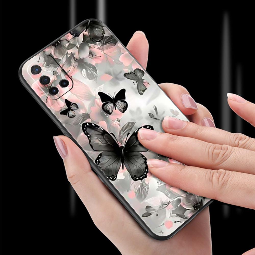 Phone Case For Oneplus 13R 13 12 10T 11 R10 Nord N100 N200 N10 9 9R CE 3 Z Pro Lite Soft TPU Cover Fashionable Butterfly Flower