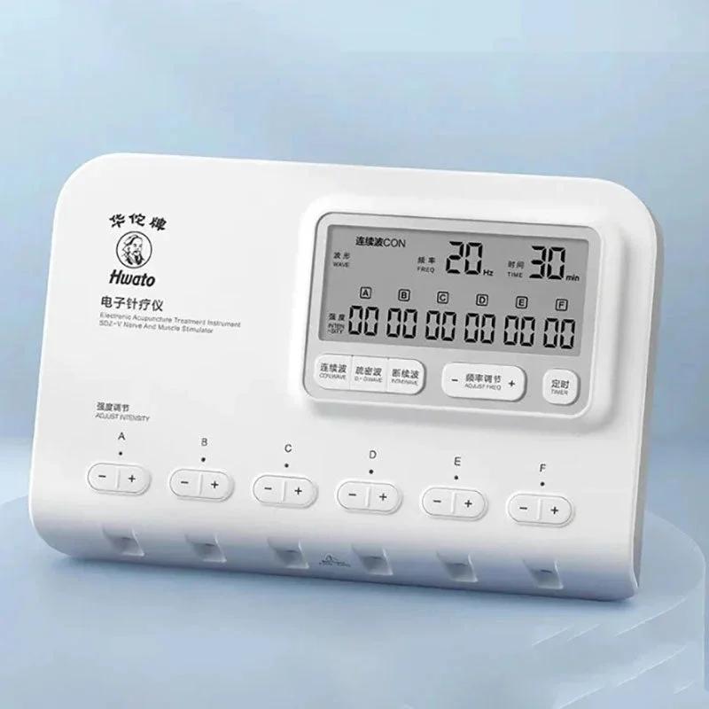 Electrical Acupuncture Therapy Nerve and Muscle Stimulator 6 Channel EMS TENS Electroacupuncture Stimulator Massager Pain Relief