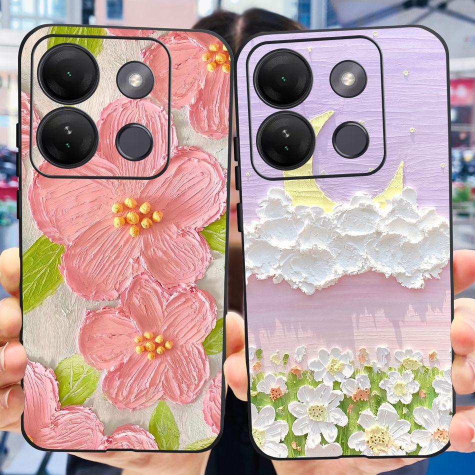 For Infinix Smart 7 HD Case Smart 7HD X6516 2023 Elegant Printing Soft Silicon TPU Slim Phone Back Cover