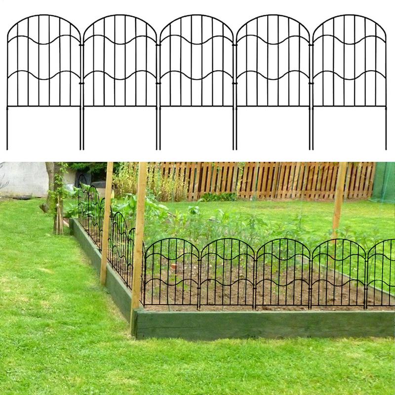 Bordo per Recinzione da Giardino Recinzione Pieghevole da Giardino 10x Recinzione Temporanea per Area Animali Prato Patio Esterno Fioriera Uso Cortile