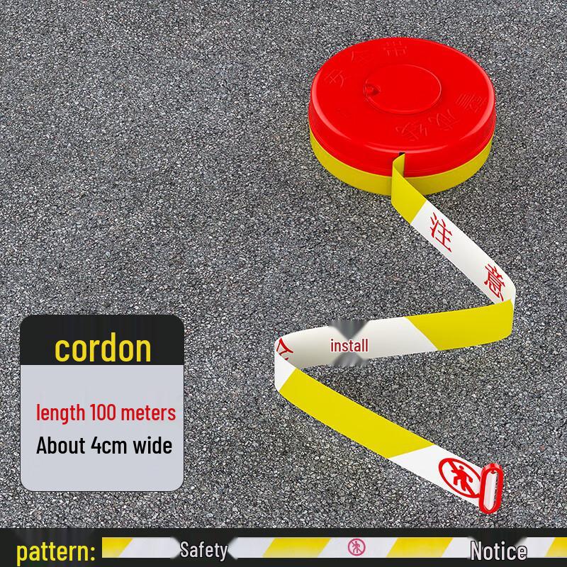 Disposable Retractable Safety Warning Barrier Tape
