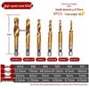 Titanium-Plated Hex Shank 6542 Composite Tap for Screw Machines: Hole Opening, Tapping, Chamfering