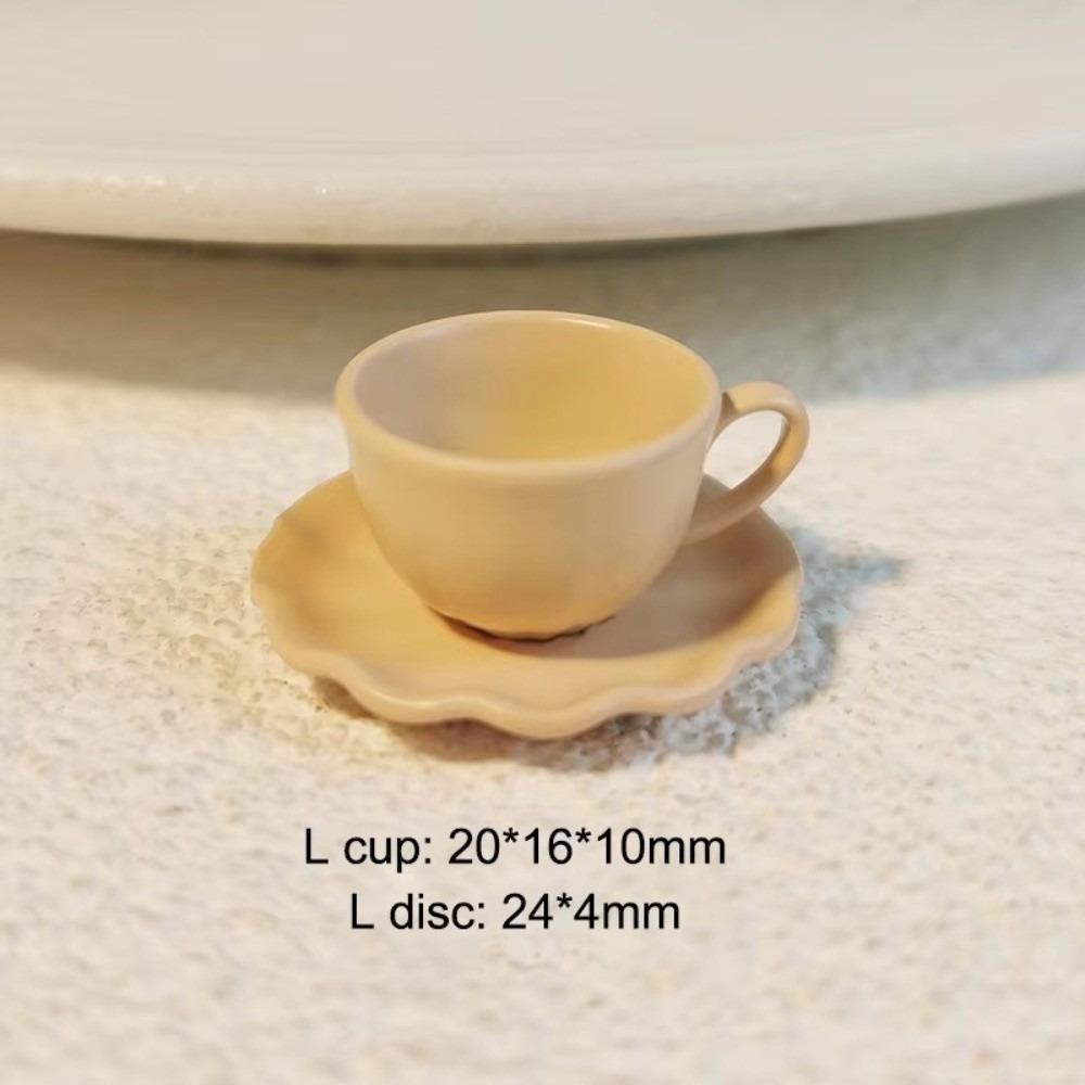 Nordic Style Mini Cup Drinks Model Toys Miniature Dollhouse Doll Accessories Coffee Mug Dish Set