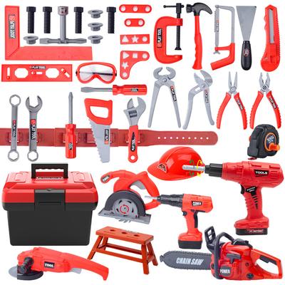 Kids Repair Tool Set Pretend Play Toy Playset Power Drill Screwdriver for Build Simulated Construction Toys for Boys Child Gifts