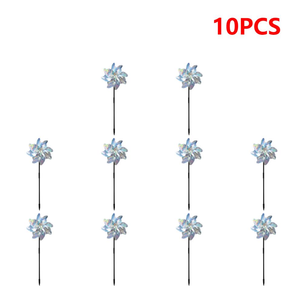 Garden Reflective Windmills Fruit Decoration Bird Repellent Children Kids Easy Installation for Outdoor Garden Lawn Yard