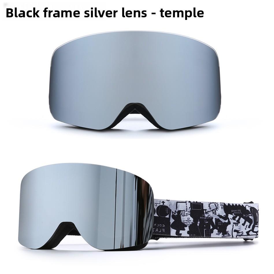 Comprehensive REVO True Film Ski Glasses Double-layer Anti-fog and Anti-snow Blindness Goggles Snow Goggles Card Myopia/HX16