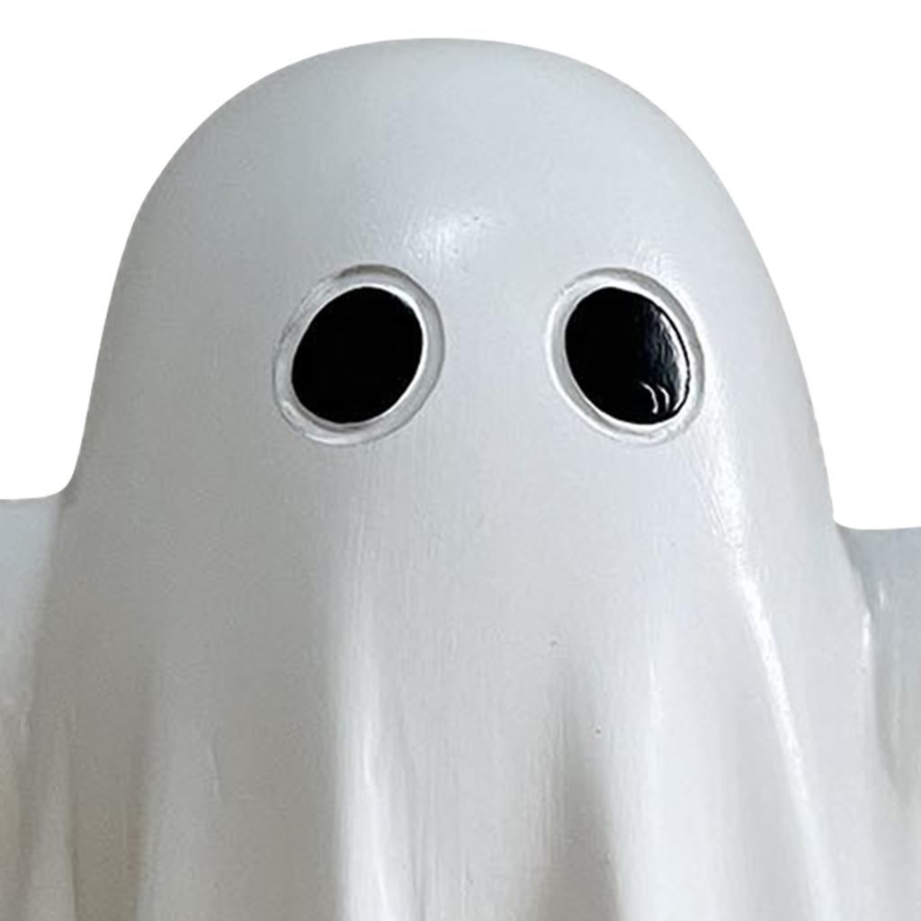Halloween Decor Indoor Spooky Ghost Statue Cute Ghost Ornament Halloween Ghost Decor for Home Desk Party Decor