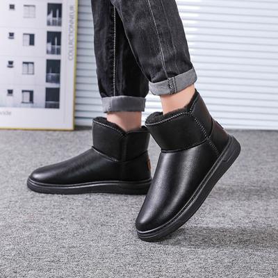Winter Man Shoes With Fur Warm Comfortable Fashion Snow Boots for Men Non Slip Casual Footwear