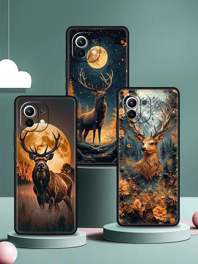Deer Lichee Pattern Phone Case Cover for Xiaomi Mi 17 15 14 13 12 11 Ultra 15T 14T 13T 12T 11T Pro Lite 5G Soft TPU Shell Capas