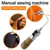 Leather Hand Sewing Machine Professional Stitching Punch Tool Kit for Leatherwork Shoemaking Canvas Repair DIY Craft Tools A Set