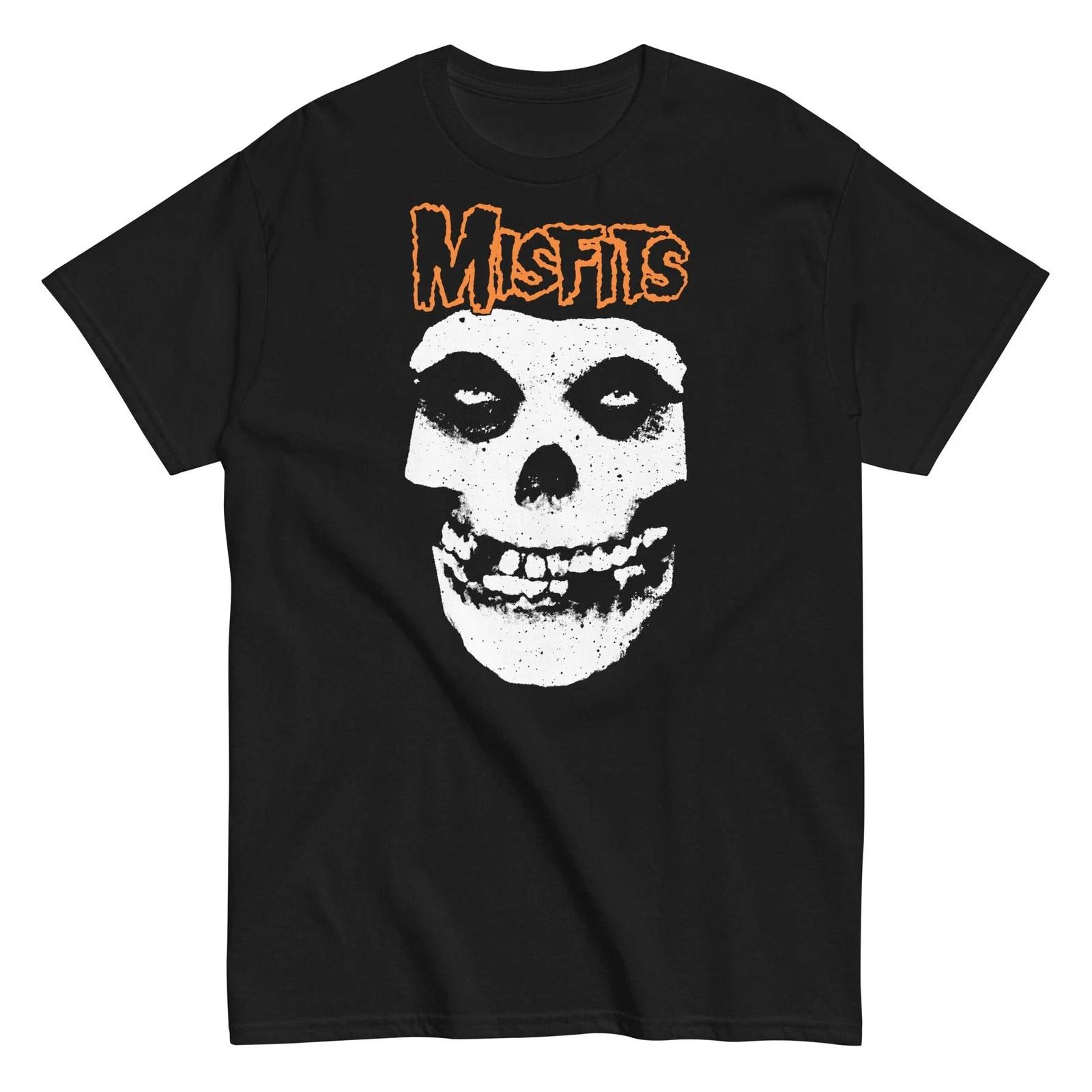 Misfits - Orange Skull T Shirt M