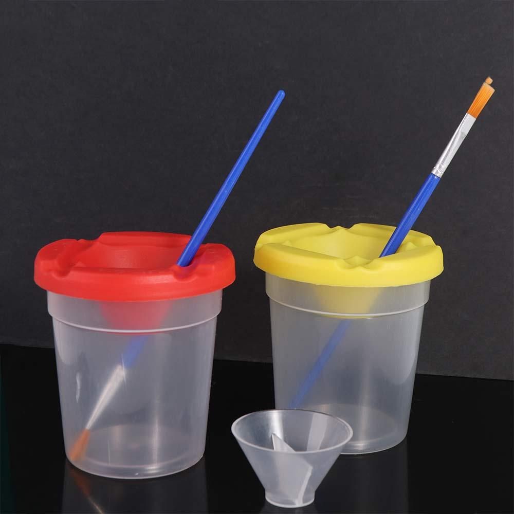Multifunctional Childrens Paint Cups Convenient Anti Paint Cups Painting Pen Washing Cup  School