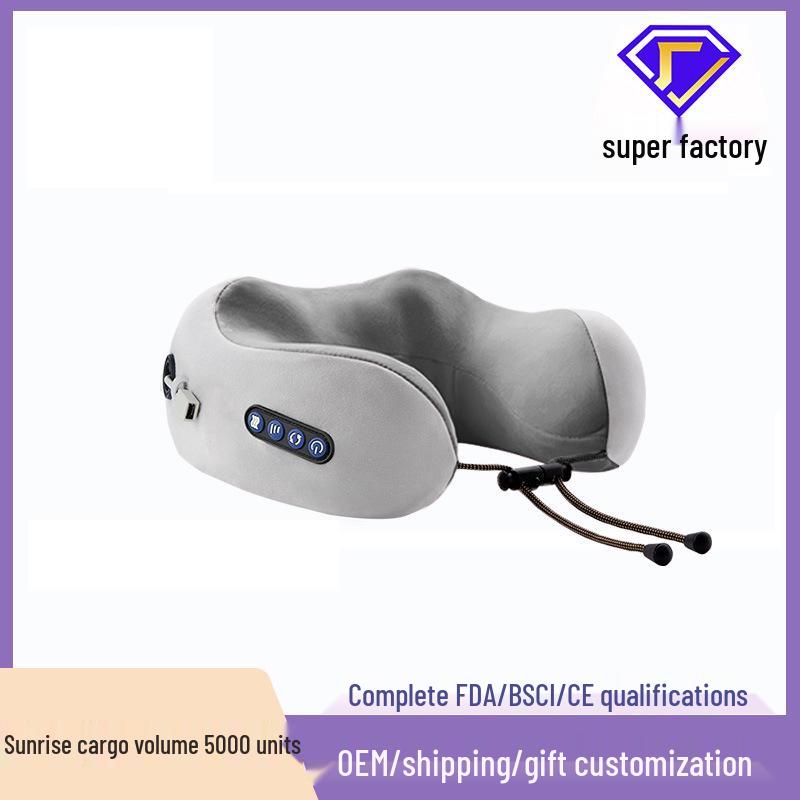 Multifunctional U-Shaped Memory Foam Cervical Spine Massage Pillow
