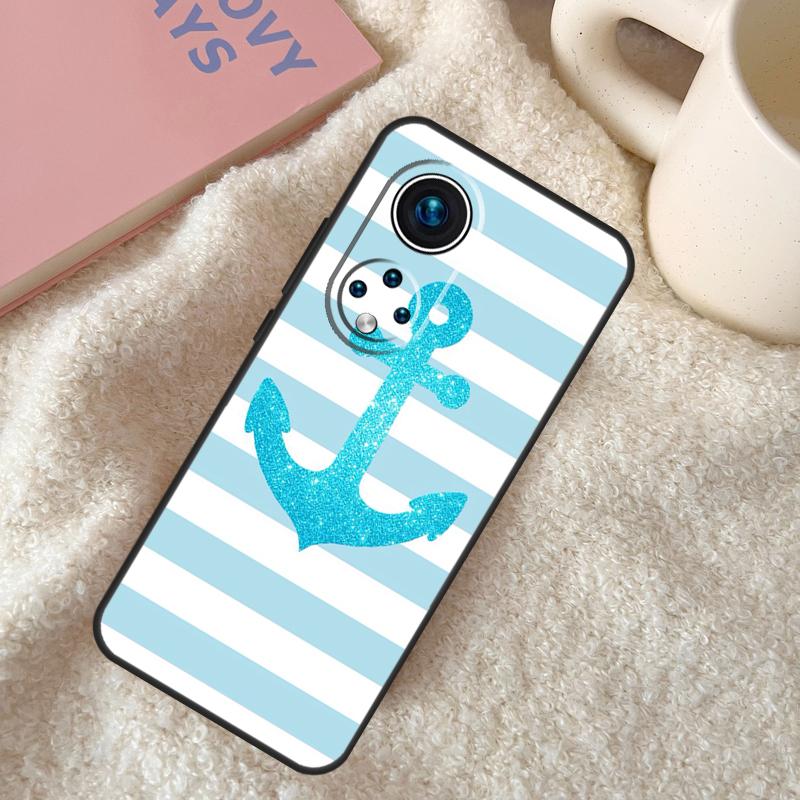 Stripes Anchor Boat Ship Case For Honor 200 Pro X9b X9a X8b X8a X8 X9 X9c 50 70 90 Lite Honor Magic 7 6 5 Pro Coque