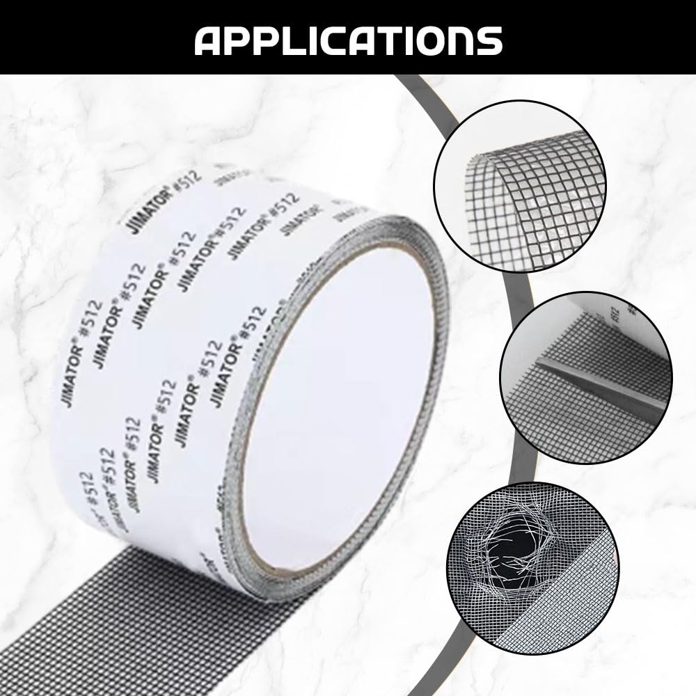 Adhesive Screen Repair Tape Screen Repair Kit Window Screen Repair Tape Fiberglass Screen Tape Mesh Repair for Mesh Windows