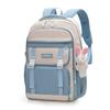 Simplistic Multicolor Nylon School Bag With Ergonomic Straps For High School And Middle School Use