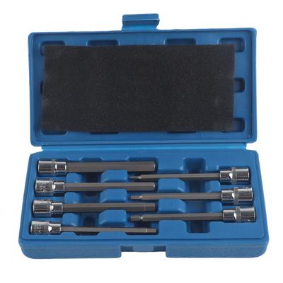 7-teiliges extra langes Sechskant-Bit-Steckschlüssel-Set 3 4 5 6 7 8 10 mm Antrieb Reparaturwerkzeugsatz