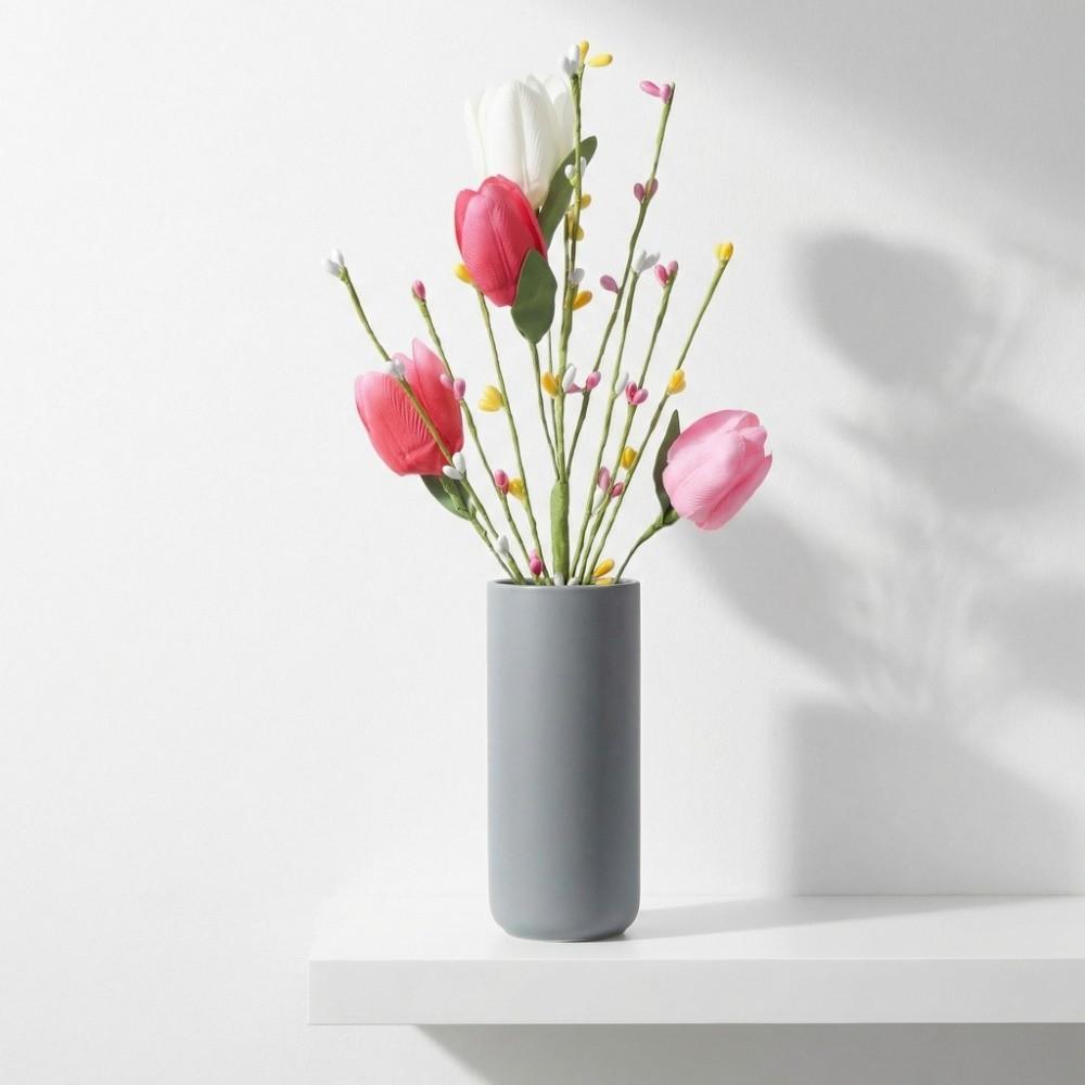 Fake Love Beerenblume Künstliche Tulpenblumen Real Touch Handgemacht Falscher Tulpenzweig 38 cm Luxus Kunstblume Lehrertag
