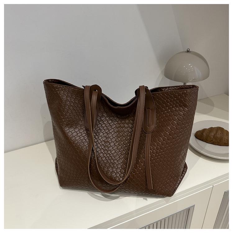 Damska tkana torba tote o dużej pojemności - Nowa moda 2024