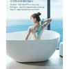 Auto Rotating Electric Waterproof Massage Shower Brush Multi-function Silicone Massage Bath Brush with 5 Large Brush Heads
