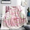 1PC Demon Slayer Print Flannel Blanket, High Quality All Seasons, Home Decor, Warmth and Comfort, Perfect for Christmas Gifts