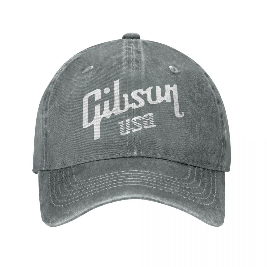 Gibsons Music 1894 Baseballkappe Vintage Distressed Gewaschene Kopfbedeckung Männer Frauen Outdoor Verstellbare Kappen Hut
