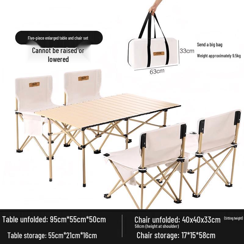 Huquanong Outdoor Camping Table and Chair Set