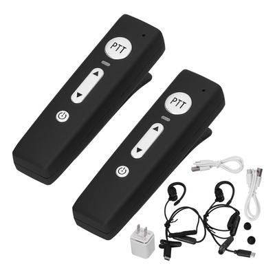 A01 Bluetooth Mini Walkie Talkies met Oortje Ultralicht Draadloos 5.0 Walky Talky met Microfoon