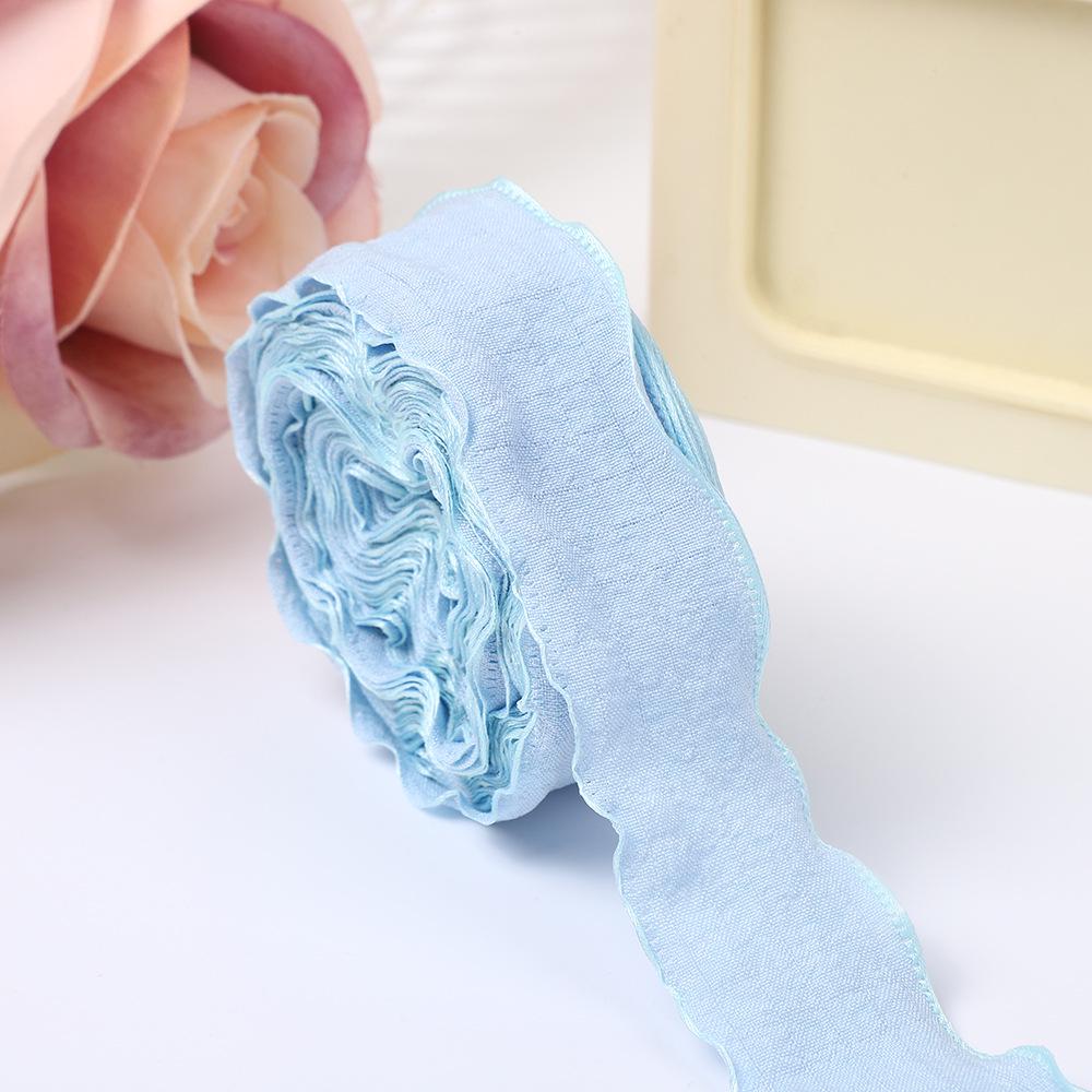 2.5cm Pleated Christmas Ribbon for Floral Arrangements & DIY Bouquets