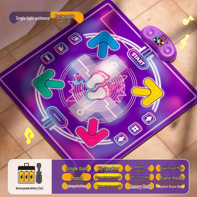 Kids' Bluetooth Dance Mat: Interactive Music & Exercise Carpet for Boys & Girls