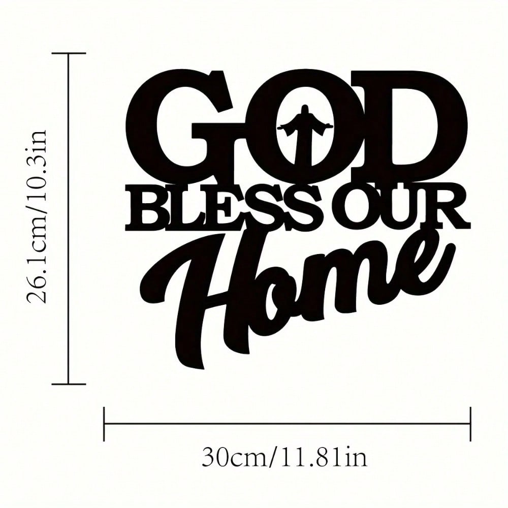 Metall Wandkunst Dekoration Inspirierende Plakette mit Schriftzitat für Wohnzimmer Schlafzimmer