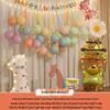 Xiaohongshu First Birthday Balloon Decoration Set for Boys and Girls: Party Background Scene Arrangement
