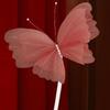 50cm Big Size Wedding Butterfly Ornament Large Simulation Hanging Gauze Butterfly  Wedding Scene
