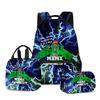 3D Game Gorilla Tag Backpack Lunch Bag Pencil Case 3-Piece Set Print Kids Teenagers Durable Waterproof School Bag