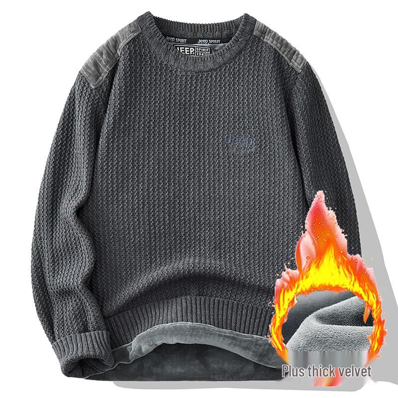 JEEP SPIRIT Men s Plush-Lined Cotton Knit Pullover 3XL