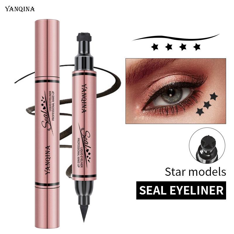 Kredka do oczu Star Eyeliner 1 szt. Dwustronna wodoodporna szybkoschnąca trwała płynna kredka do oczu makijaż oczy kosmetyki narzędzie